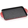 Image de Le Creuset Plaque de gril 32x22cm, Poêle + casserole, Rouge