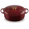 Image de LE CREUSET Cocotte Oval Evolution en Fonte émaillée 31 cm Garnet