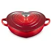 Image de LE CREUSET Amour Poêle basse en fonte en forme de coeur 20 cm Cerise