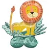Image de ballon aluminium lion safari nature sauvage 114x109cm - amscan 4294011