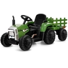 Image de CostwayTracteur Electrique avec Remorque pour Enfants 3 Vitesses Lumières LED Fonctions Audio USB et Bluetooth Vert foncé