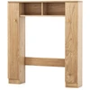Image de CostwayArmoire de Rangement Au-dessus des Toilettes Organisateur de Rangement 2 Compartiments Ouverts Rangement Autoportant pour Buanderie Naturel