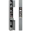 Image de Giantex Meuble de Rangement Salle de Bain, Armoire de Toilette, 20 x 20 x 180 cm, Gris