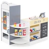 Image de CostwayJeu d'  picerie pour Enfants de 3   8 Ans Ensemble de Jouets de Caisse Enregistreuse Machine de Point de Vente Distributeur Automatique Blanc