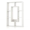 Image de CostwayBibliothèque Géométrique à 7 Cubes Étagère d'Angle Ouverte Moderne et Décorative Séparateur de Pièce Kit Anti-renversement Blanc