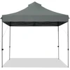 Image de CostwayTonnelle de Jardin Escamotable Pliable 3x3M Tente de F  te Imperm ©able Protection Solaire 3 Hauteurs 305/320/335cm pour Patio Gris