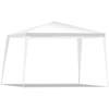 Image de CostwayTente D'ext ©rieur de 300x300cm Tonnelle Piquets Cordes   Vent Tente de F  te pour Jardin Plage March © Aux Puces Auvent Instantan © Commercial Blanc