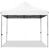 Image de CostwayTonnelle de Jardin Escamotable Pliable 3x3M Tente de F  te Imperm ©able Protection Solaire 3 Hauteurs 305/320/335cm pour Patio Blanc