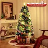 Image de Giantex Sapin de Noël Artificiel à Fibre Optique de 150 cm, 24 Lumières Blanches Chaudes