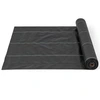 Image de CostwayToile de Paillage Contre les Mauvais Herbes 2Mx25M Tapis en Tissu Anti-mauvaises Herbes en PP avec Ligne de Guidage Claire et Droite Noir