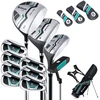 Image de CostwayClubs de Golf pour Hommes Incluant Driver 460CC #1 Bois de Parcours #3 Hybride #5 Fers #5 #6 #7 #8 #9 #P #S Putter & Sac Tr ©pied Vert
