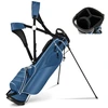 Image de CostwaySac de Golf 9’’ Multifonctionnel avec Trépied en Polyester avec Sangles 4 Compartiments 17,2 x 25,2 x 79,5 cm Bleu