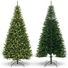Image de Giantex Arbre de noël lumineux, vert, pe, pvc plastique pulvérisé ignifugé 1137 points