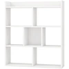 Image de CostwayÉtagère à Livres Ouverte à 7 Cubes Étagère de Rangement pour Maison Bibliothèque Horizontale Unité de Rangement Autonome pour Salon Blanc