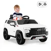 Image de CostwaySUV Chevrolet Tahoe pour 3-6 Ans Véhicule Electrique Alimenté par Batterie 12 V Télécommande 24 G Suspension à Ressort Blanc