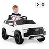 Image de Voiture Électrique Enfant giantex 12V SUV Chevrolet Tahoe avec Télécommande 2,4G Blanc