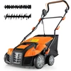 Image de CostwayScarificateur Électrique de 2000W avec Vitesse de 3500 tr/min Sac de Ramassage 55L Scarificateur 5 Profondeurs Réglables Orange