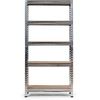 Image de CostwayÉtagères de Rangement En Métal à 5 Niveaux Support Industriel Robuste avec Etagères Réglables Etagère de Rangement 75 x 30 x 150 CM Argent