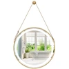 Image de CostwayMiroir Mural 60 x 60 cm avec Lumière LED 3 Couleurs Interrupteur Tactile Fonction Mémoire et Antibuée 2 Façon de Suspension Argent