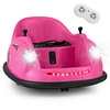Image de CostwayAuto-tamponneuse Electrique 12V pour Enfants Alimentée par Batterie Télécommande Lumières LED Musique pour les 2-5 Ans Rose