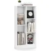 Image de Giantex Bibliothèque Etagère à 5 Cases en Bois avec 2 Kits Anti-basculement, Blanc