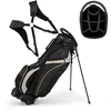 Image de CostwaySac de Golf sur Pied 8 Voies Sac de Golf Portable Léger de 2 kg avec Séparateurs Supérieurs 7 Poches Sac Isotherme Cappuccio Antipioggia