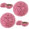 Image de Costway2 Boules Topiaires Artificielles 44 cm Résistantes aux UV Plantes de Faux en Boules 7 Couches de Feuilles Sphère de Jardin