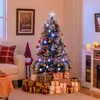 Image de Giantex Sapin de Noël Floqué 150 cm, Sapin de Noël Artificiel, 170 Pointes de Branches
