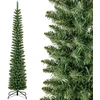 Image de CostwaySapin de Noël Artificiel de 210 Cm Arbre de Noël Pré-Éclairé 499 Branches 200 Lumières Led Blanc Chaud Support en Métal Pliable