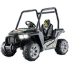 Image de CostwayVéhicule Buggy 24 V pour Enfants de 3 à 8 Ans Télécommande 3 Vitesses 2 Suspensions à Ressort Démarrage Lent Harnais à 3 Points Gris