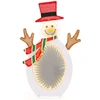 Image de CostwayDécoration de Noël 2D Bonhomme de Neige Pré-éclairé de 75 Perles de Lumière LED 2 Miroirs Lumineux Infinis Chapeau Haut de Forme Echarpe