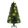Image de CostwaySapin de Noël Artificiel à Fibre Optique de 150cm Guirlande Lumineuse 24 Lumières Blanches Chaudes 170 Pointes de Branches Etoile