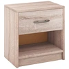 Image de CostwayTable de Chevet avec Étagère de Rangement Ouverte Table Compacte Naturel