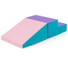 Image de CostwayEscalier et Toboggan pour Nourrissons et Tout-Petits Ensemble de Jeux Doux pour Enfants Blocs en Mousse Douce Violet
