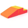 Image de CostwayEscalier et Toboggan pour Nourrissons et Tout-Petits Ensemble de Jeux Doux pour Enfants Blocs en Mousse Douce Jaune