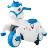 Image de CostwayJouet à Chevaucher Licorne 12 V avec Roues d'Entraînement Musique Démarrage à un Bouton et Affichage LED Bleu