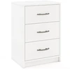 Image de CostwayTable de Chevet Moderne avec Rangement Table de Nuit Compacte avec Kit Antibasculement Blanc