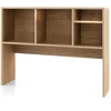 Image de CostwayEtagère à Poser sur le Bureau Etagère de Rangement de Comptoir avec 4 Compartiments et Compartiment Arrière Ouvert Naturel