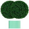 Image de Costway2 Boules de Buis Artificielles 52 cm Résistantes aux UV Plantes en Boules de Faux Topiaire Artificielles Décoratives pour Jardin