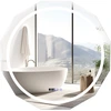 Image de CostwayMiroir de Salle de Bain HD à LED Antibuée Miroir Antibuée à Bord Biseauté Unique avec Température en Continu à 3 Couleurs
