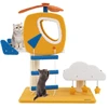 Image de CostwayArbre à Chat sur le Thème de l'Aviation Tour à Chat avec Perchoir en Forme d'Hélicoptère Poteau à Gratter Plateforme de Saut