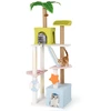 Image de CostwayArbre à Chat de 180 CM sur Plusieurs Niveaux avec 2 Condos Perchoir Poteaux à Gratter en Sisal et Jute Plante Artificielle Coloré