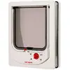 Image de Cat Mate 4-way locking cat flap, electromagnetic, white (Chatière magnétique), Chatière + filet pour chat