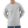 Image de Carhartt, Hommes, Pull-over, T-shirt à manches longues Pocket, Gris, (S)