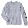 Image de Carhartt Logo Longsleeve ( Longsleeve ), gris, taille 2XL pour Hommes