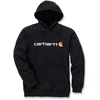 Image de Carhartt Signature Logo Midweight Capuche, noir, taille S pour Hommes