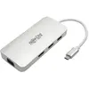 Image de Eaton Station d'accueil USB-C triple écran HDMI VGA USB 3.2 Gen 1 Hub USB-A 100W PD Charging (USB-C, 1 portion), Station d'accueil + hub USB, Argent