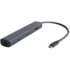 Image de Eaton Adaptateur multiport USB-C TRIPPLITE (USB-C, 3 ports), Station d’accueil + hub USB, Noir, Gris