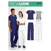 Image de Patron New Look 6876 Ensemble médical - Model toutes les tailles