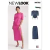 Image de Patron New Look 6782 - Haut et Jupe en Tricot pour Jeunes Femmes - Model FR 38-54